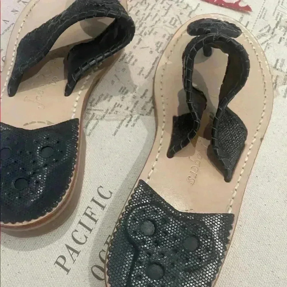 Jack Rogers Heritage Leather Sandals Size 6 EUC - Picture 2 of 7